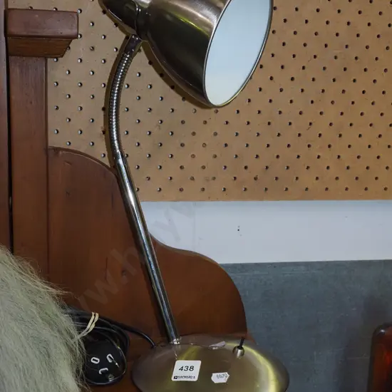 brushed aluminium desk lamp