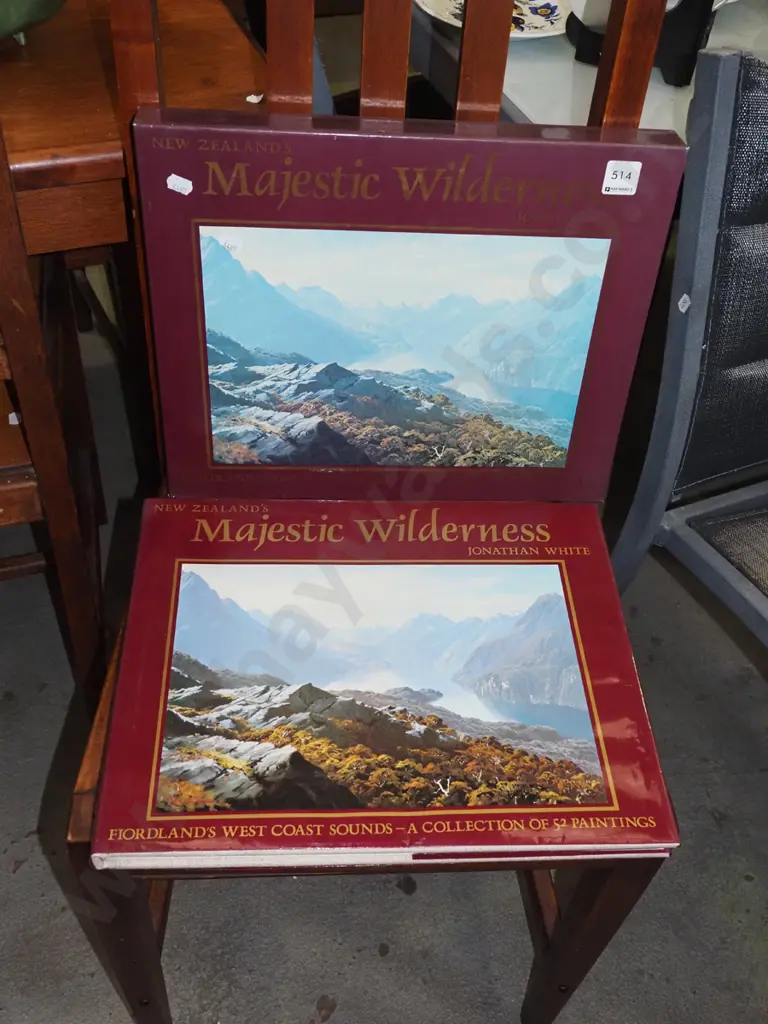 slip cased copy of Jonathans White's New Zealand  Majestic Wilderness Image 1++