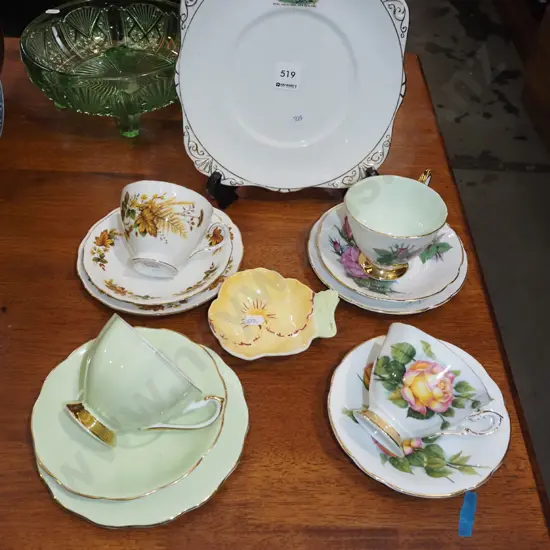 4x trios, Beswick pin dish etc