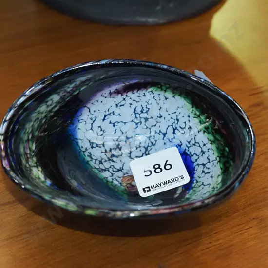 Hokitika art glass paua shell