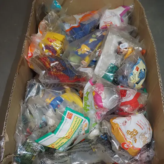 box of happy meal toys