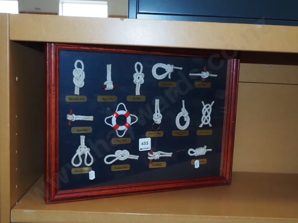shadow box - nautical knots Image 1++