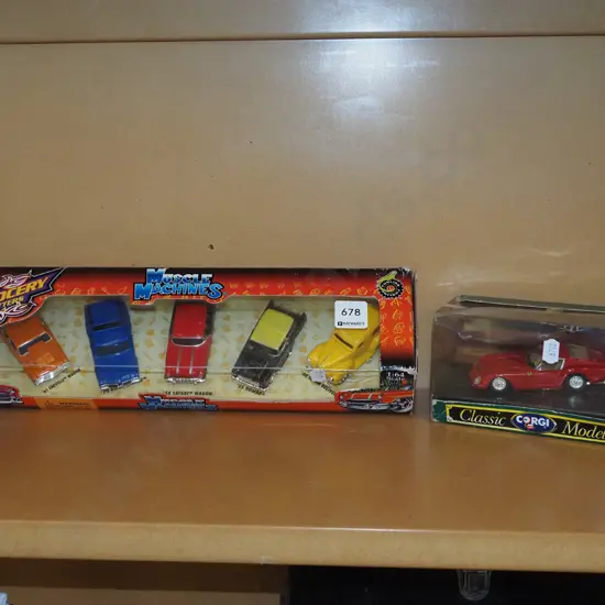 boxed model vehicles, Corgi Ferrari etc