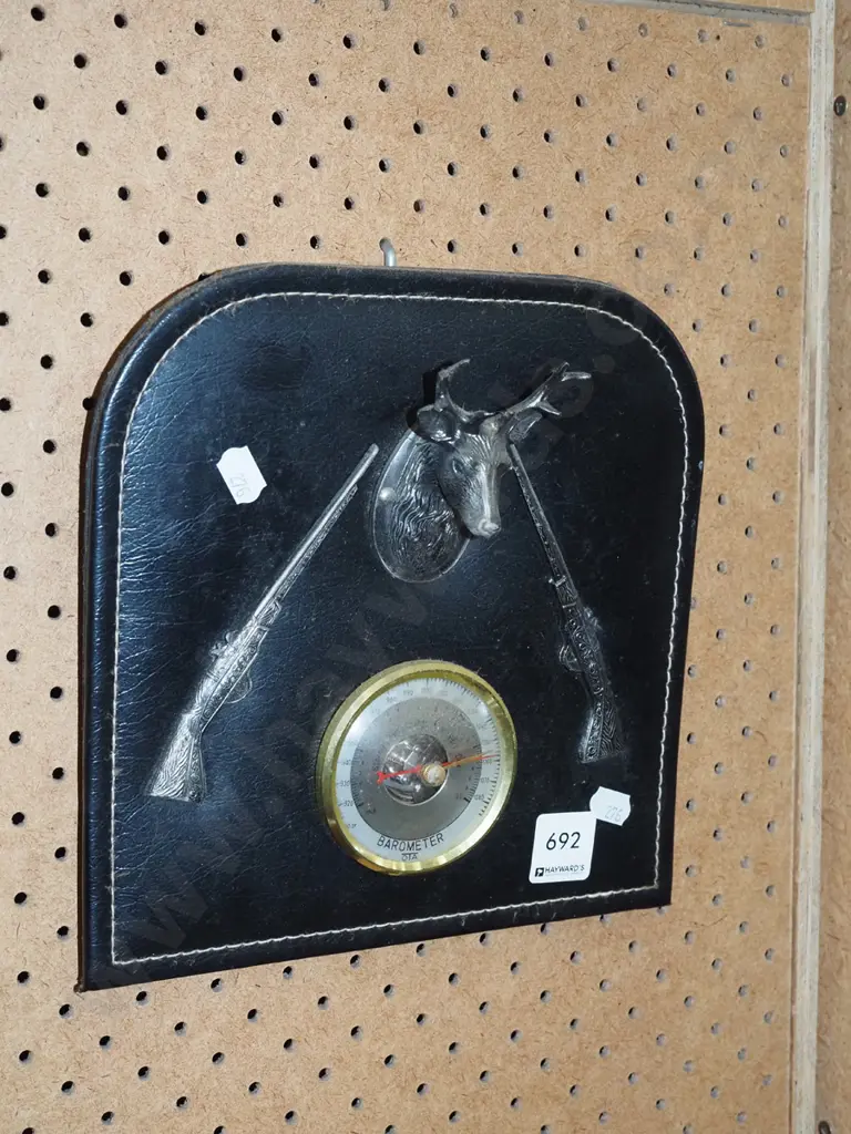 leather wall mounted barometer Image 1++