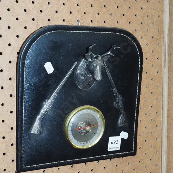 leather wall mounted barometer