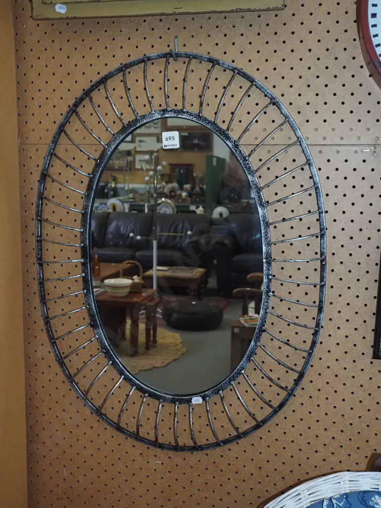 wrought metal wall mirror Image 1++