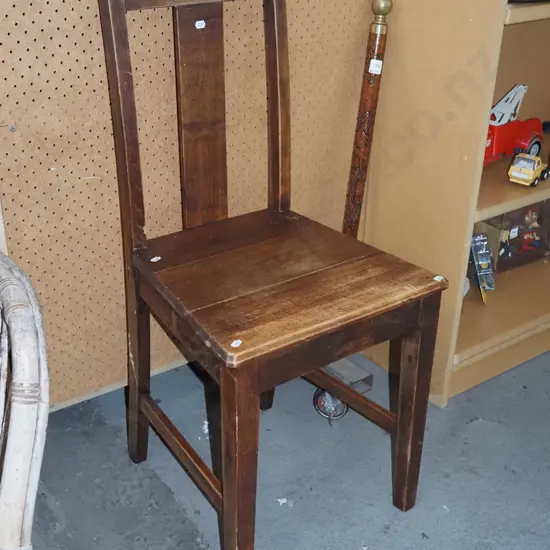 beech splat back dining chair
