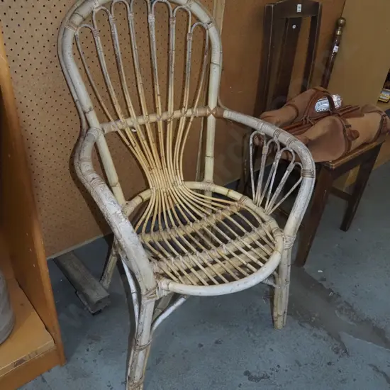 cane armchair