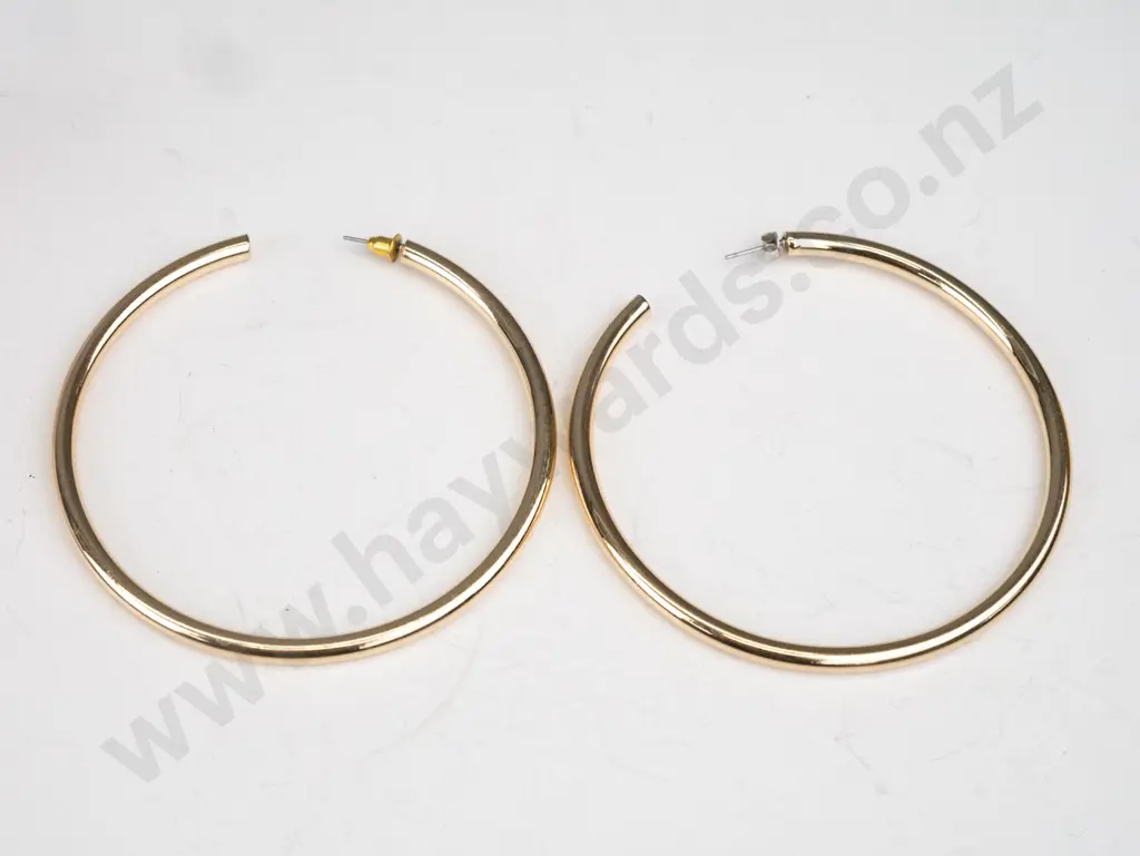 Gold hoop earrings Image 1++