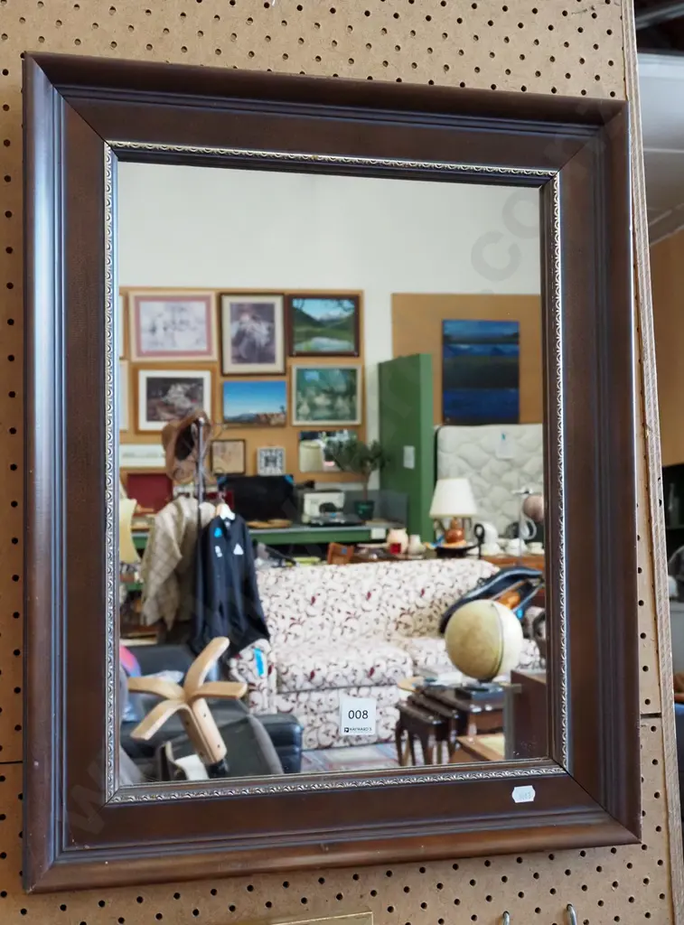 wood framed wall mirror Image 1++