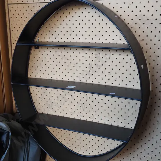 oval metal wall shelves