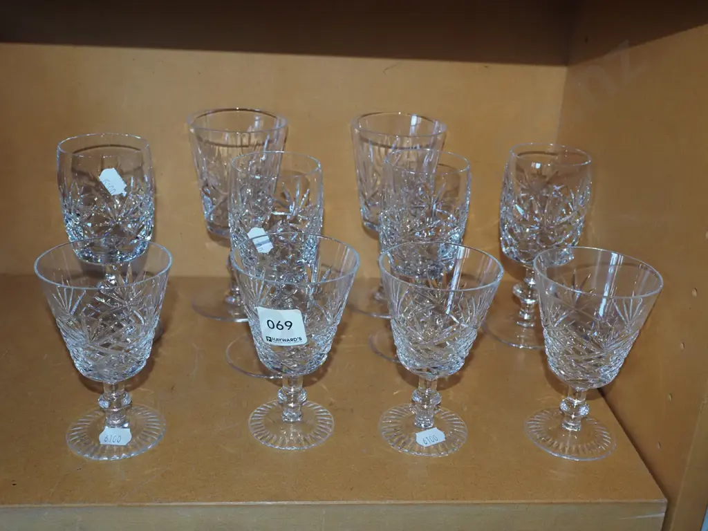 cut crystal stemmed glassware Image 1++