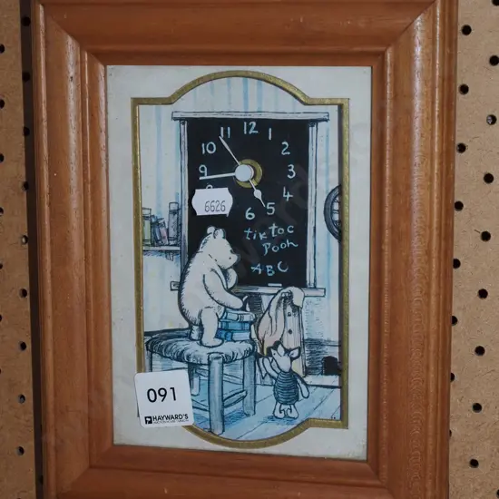 Winnie the Pooh paper cut out wall clock