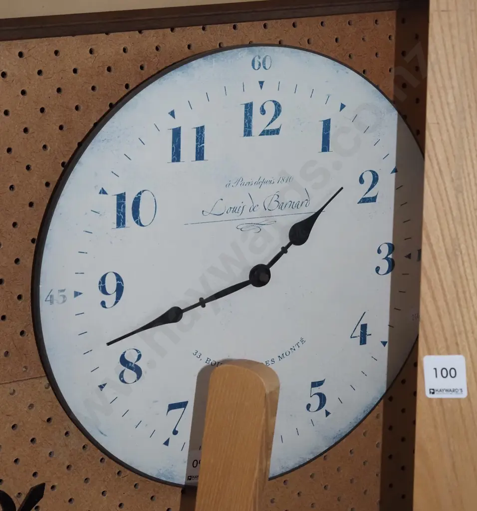 French themed wall clock - some fading Image 1++
