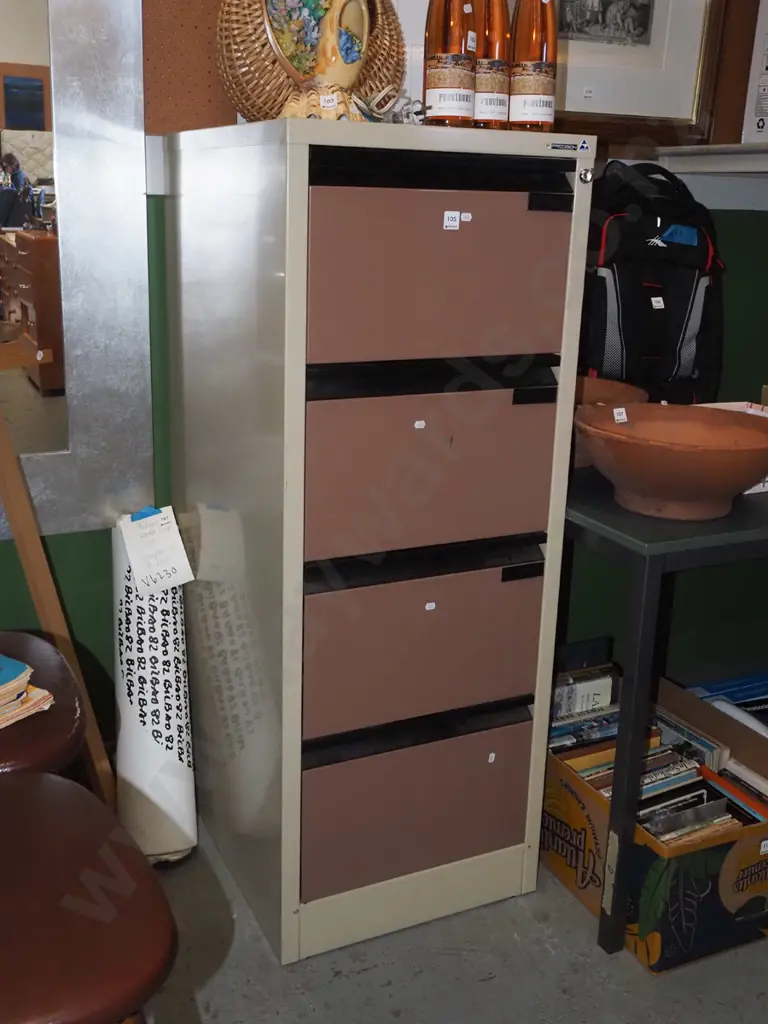 Precision 4 drawer filing cabinet  Image 1++