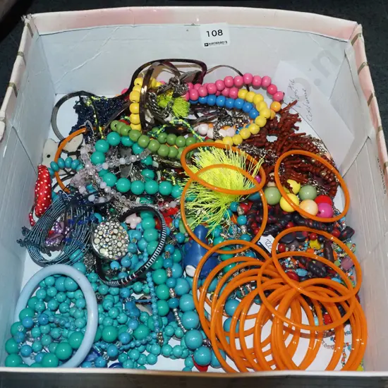 box of costume jewellery