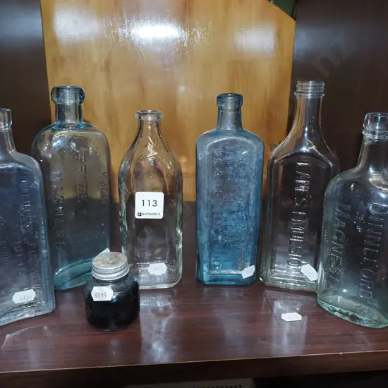 vintage bottles, jar
