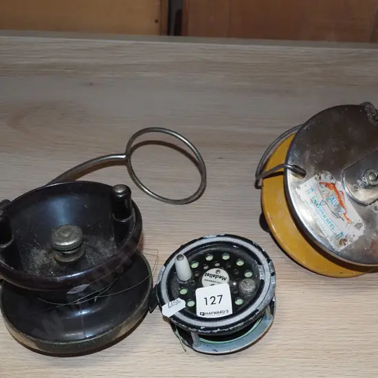 3x vintage fishing reels