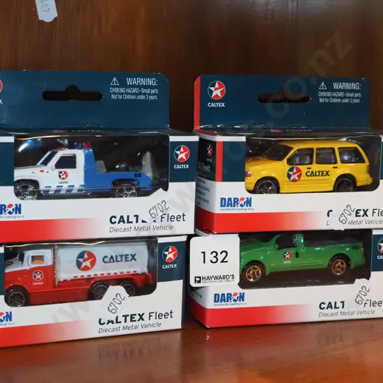 4x boxed as new Caltex diecast models