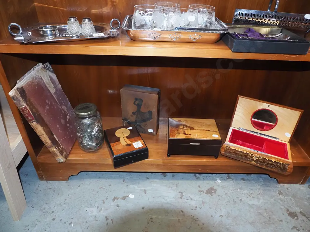 wood inlay trinket boxes, cookie cutters etc Image 1++