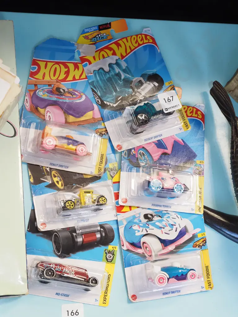 6x carded as new HotWheels fast foodie toy vehicles Image 1++