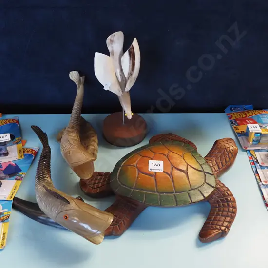 assorted souvenir ware - fish, bird, turtle L320