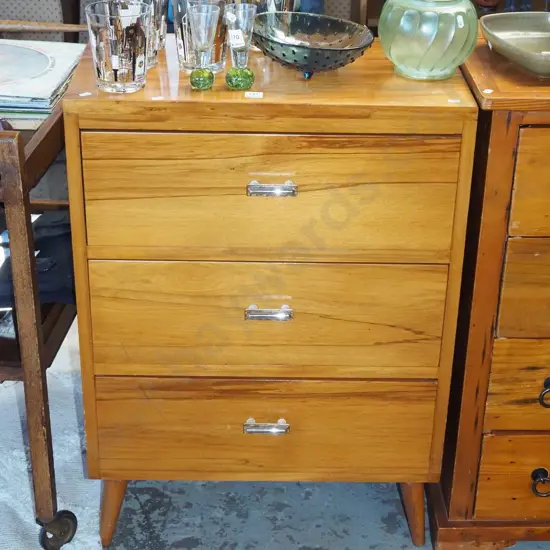 pine 3 drawer chest H810 W580 D345