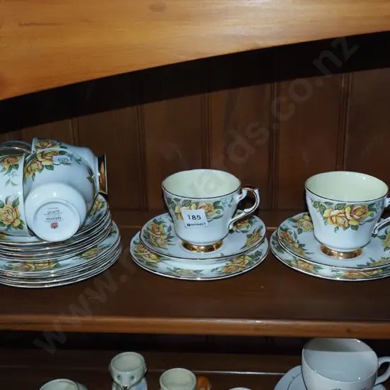 6x Paragon yellow rose trios