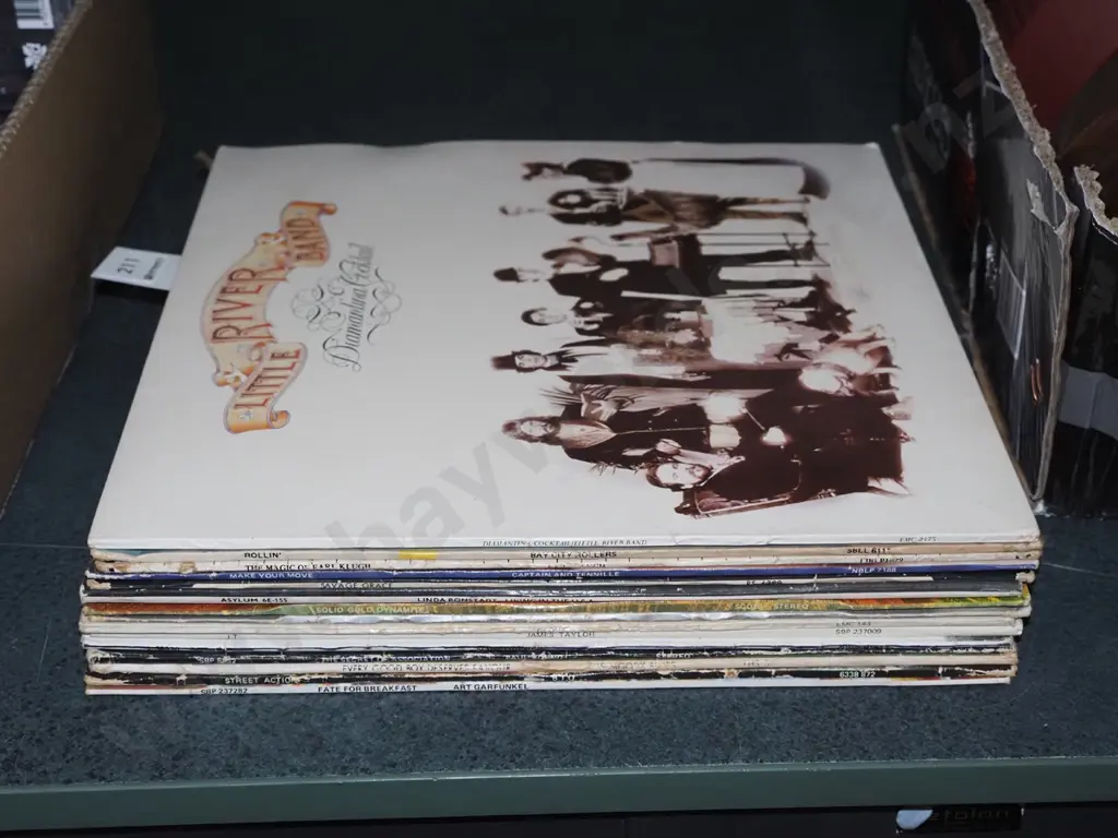 stack of LPs: Bay City Rollers, Little River Band etc Image 1++
