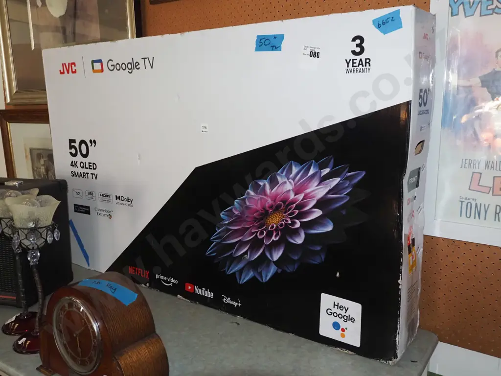 boxed as new JVC 50" 4K QLED TV Image 1++