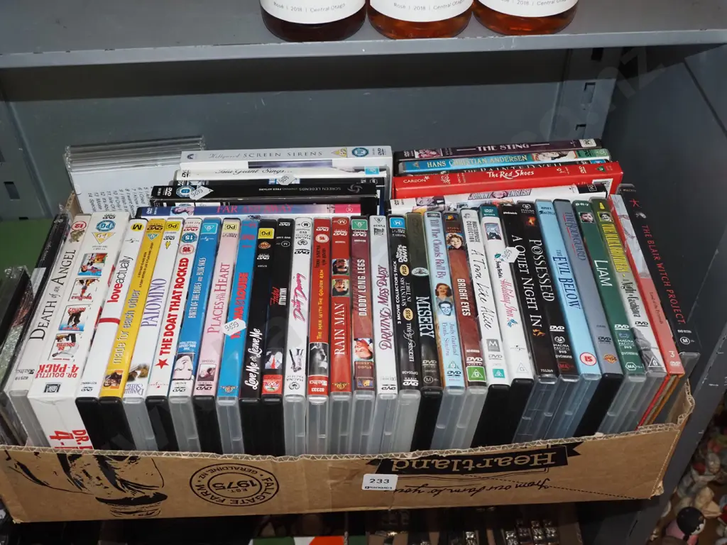 box of DVDs Image 1++