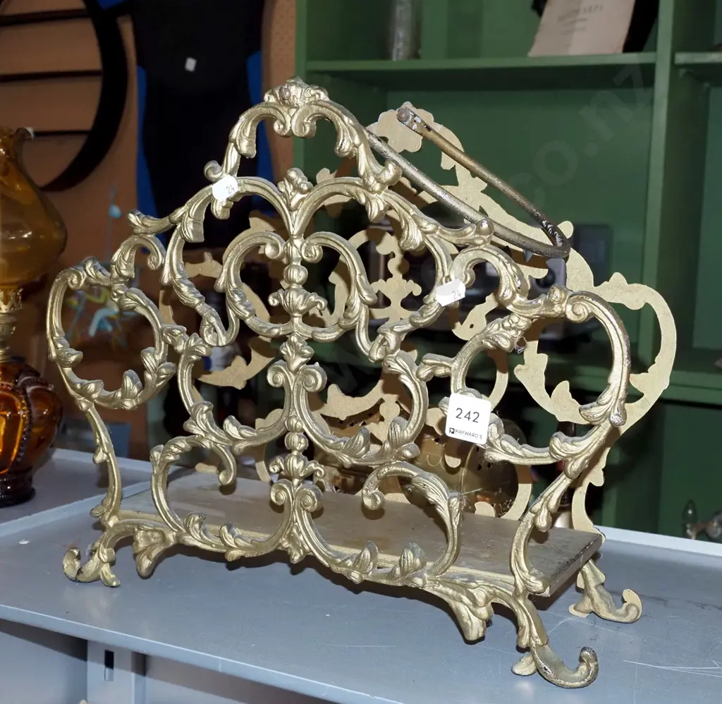 wrought metal magazine rack Image 1++