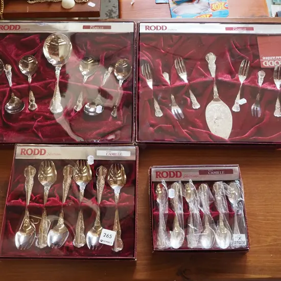 4x boxed sets of Rodd cutlery