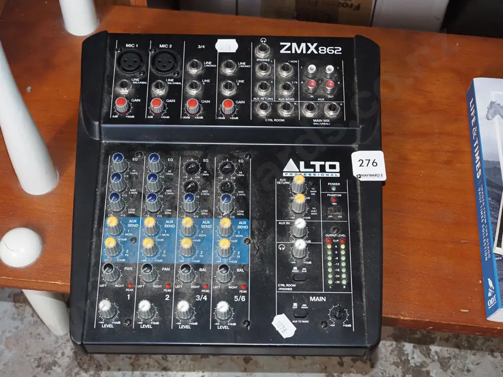 small Alto ZMX 862 audio mixer - as-is, no returns - damaged knobs, no power supply Image 1++