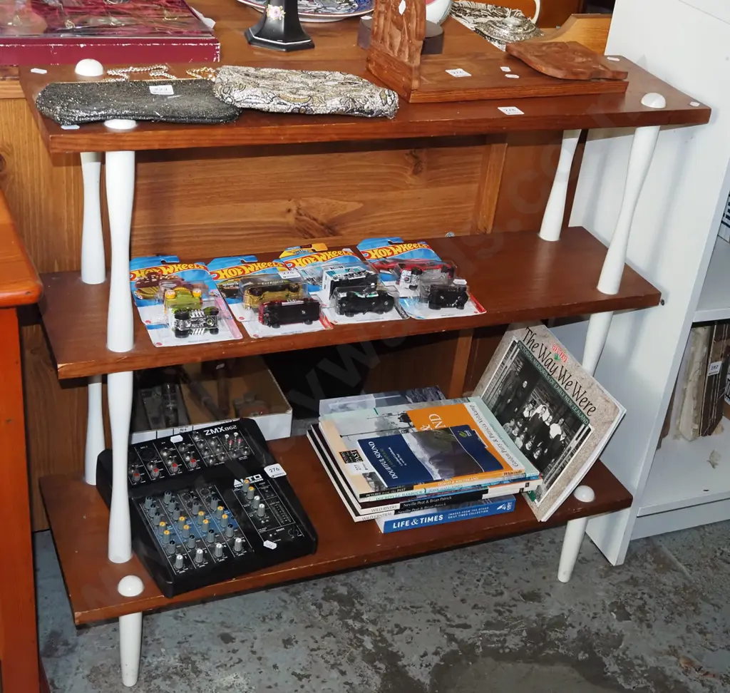 retro pine bookcase H790 W845 D280 Image 1++