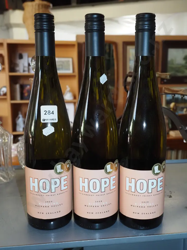3x bottles of Hope 2020 riesling Image 1++