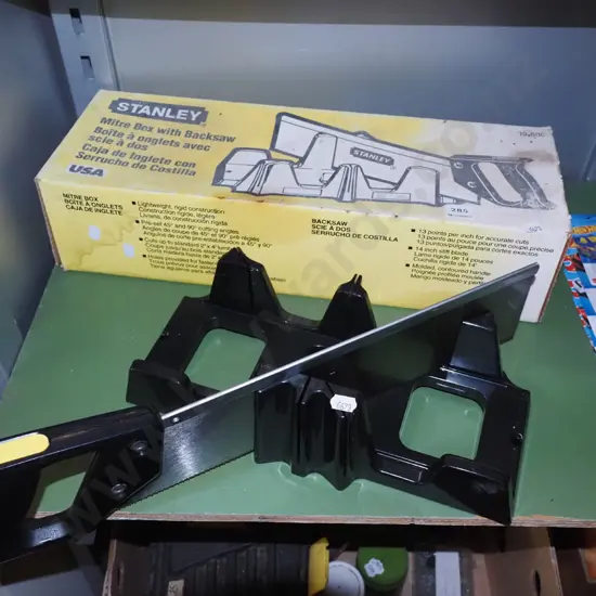 Stanley mitre box and saw