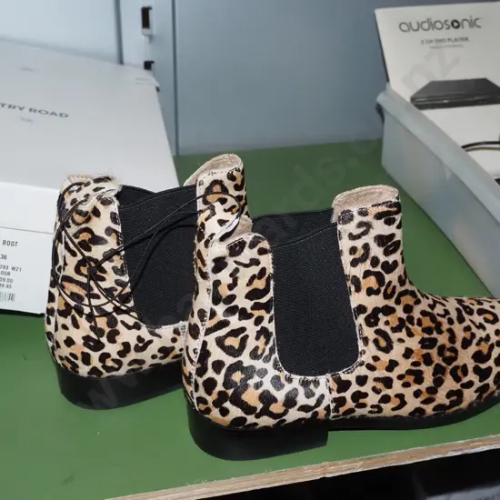 pair of Country Road as new size 38 leopard print boots