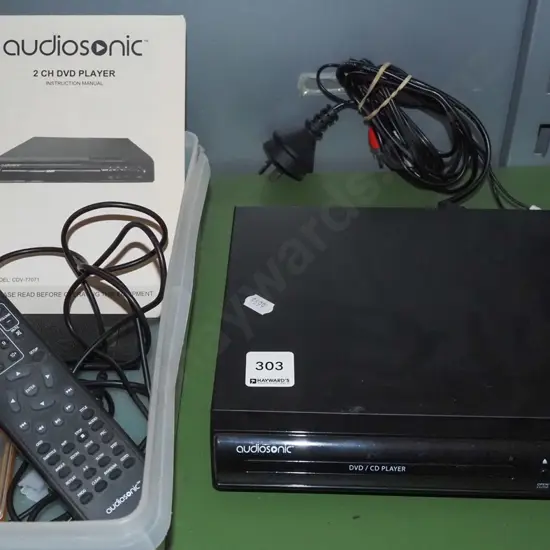 DVD player, remote, microphone