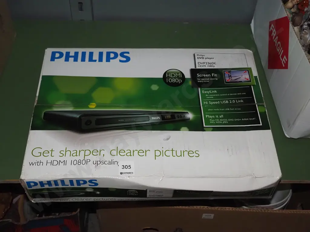 boxed as new Philips DVD player Image 1++