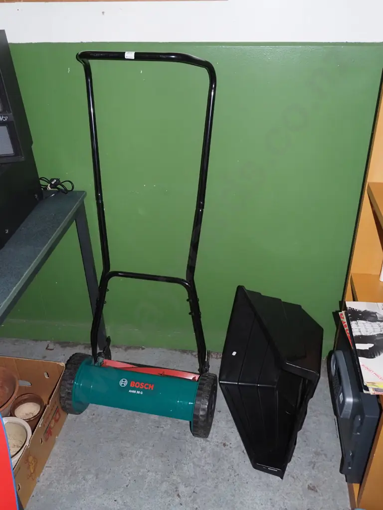 as new Bosch push mower and catcher Image 1++