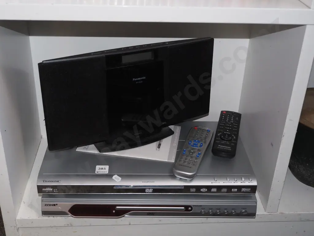 2x DVD players, Panasonic midi system - no remote Image 1++