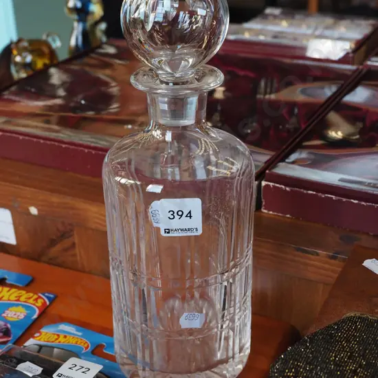 cut crystal decanter