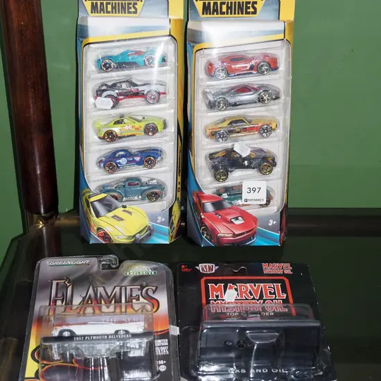2x boxed sets of Zuru metal machines, 2x carded diecast models