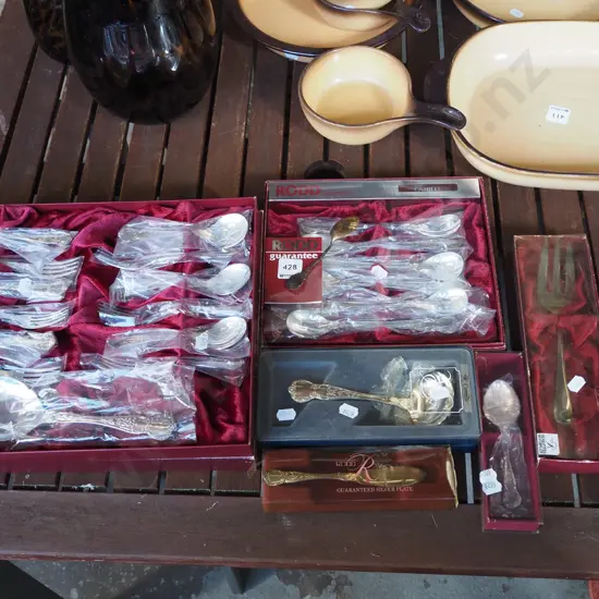 7x sets of cased Rodd cutlery