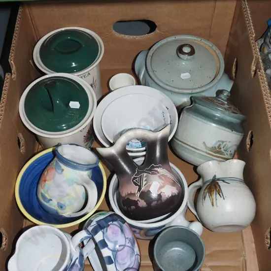 box; canisters, bowls, jugs etc