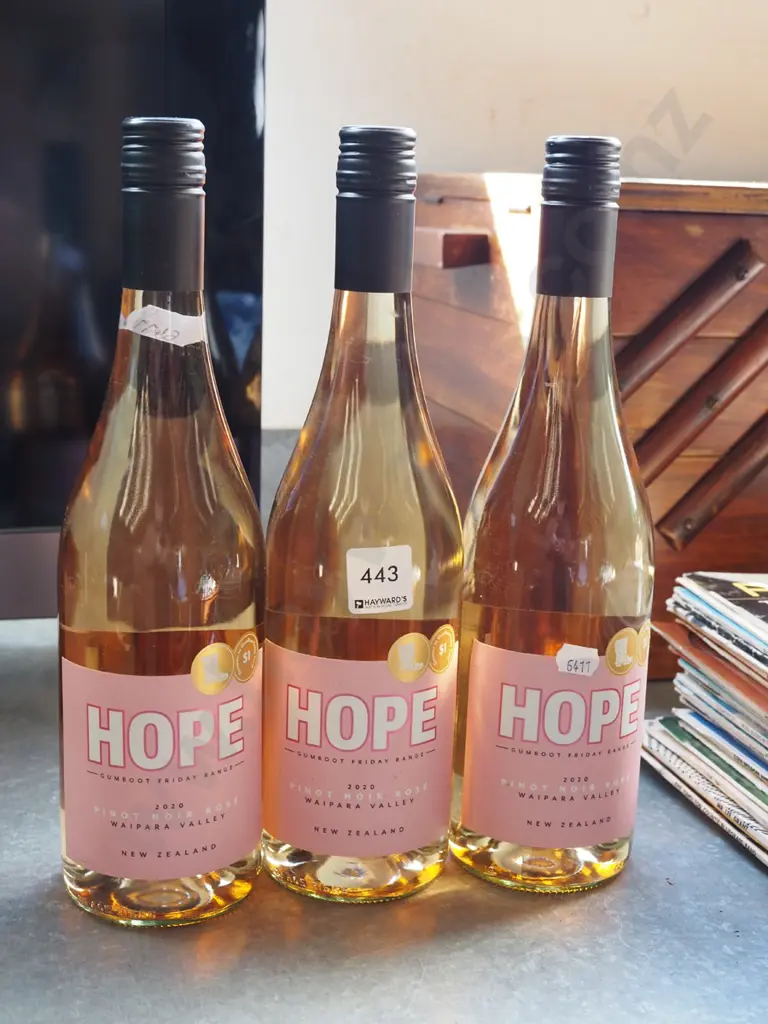 3x bottles of Hope 2020 pinot noir rose Image 1++