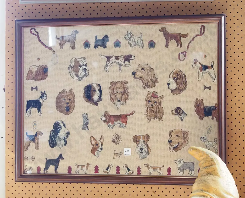 framed needlework - dogs Image 1++