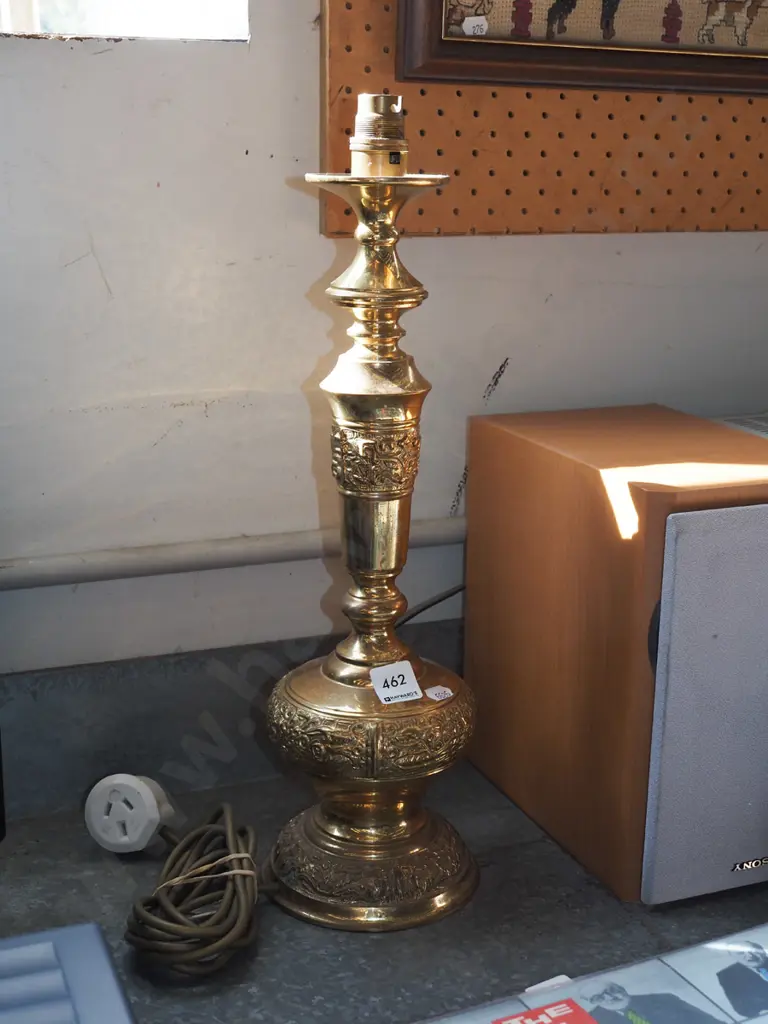 brass based table lamp base H260 Image 1++