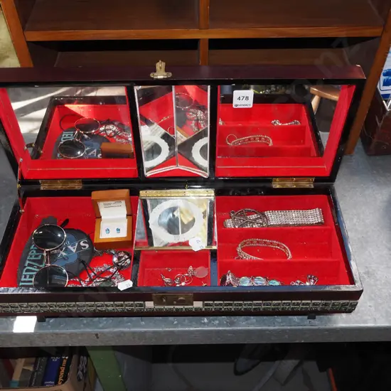 jewellery box and contents